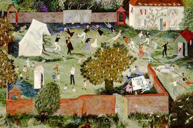 Touwtrekken, 2000 (acryl)