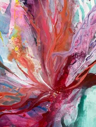 Levendige abstracte bloem