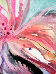 Levendige abstracte bloem