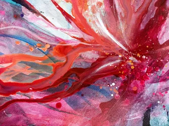 Levendige abstracte stroming