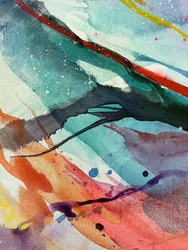 Levendige abstracte stroming