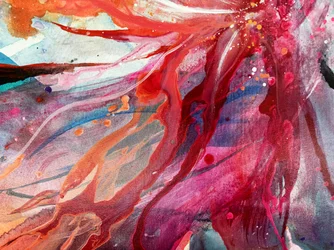 Levendige abstracte bloem
