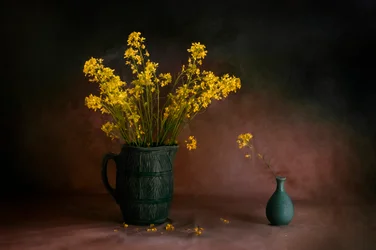 Stemmige gele bloemen
