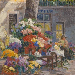 Bloemenmarkt in Menton (Côte d