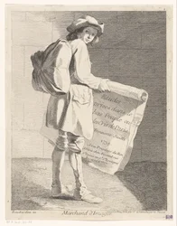 Rondreizende prentverkoper