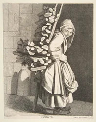 Verkoper van Gebundeld Brandhout, 1746