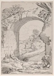 Landschap met Brug, 18e eeuw