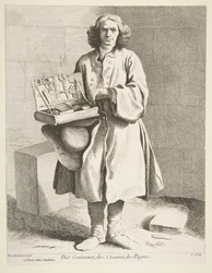 Verkoper van Messen, Scharen en Kammen, 1742