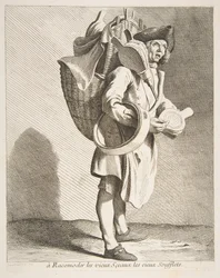 Reparateur van zegels en blaasbalgen, 1738