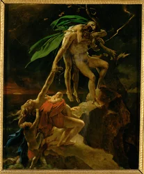 Scène du Deluge, Esquisse, Salon 1814 - Scène van de Zondvloed ...