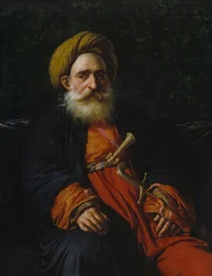 Portret van de Katchef Dahouth, christelijke Mameluke, 1804