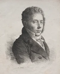Receuil dessais lithographiques: Portret van M. Coupin de La Couperie, 1816