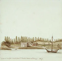 Huis van majoor van Rensselaer nabij Albany, New York