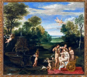 Toilet van Venus, ca.1595-1609 (olieverf op doek)