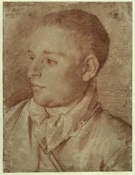 Carracci - Portret van Baldassare Aloisi, genaamd Galanino, 1589-1590