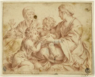 Madonna en Kind met Heiligen Elizabeth en Johannes de Doper