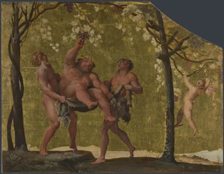 Silenus verzamelt druiven