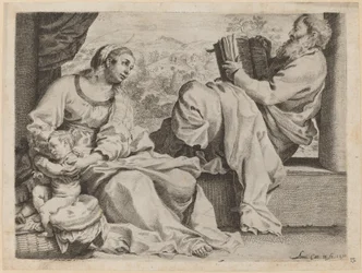 De Heilige Familie met Johannes de Doper