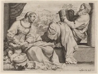 De Heilige Familie met Johannes de Doper