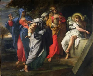 De heilige vrouwen bij het graf van Christus