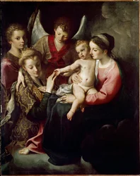 Het mystieke huwelijk van de heilige Catharina