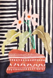 Abstract bloemstilleven