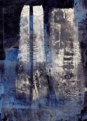 Diepblauwe abstractie