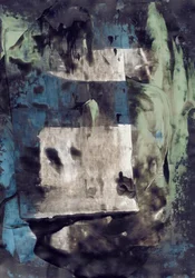 Moderne blauwgroene lagen