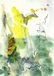 Rustige abstracte tuin