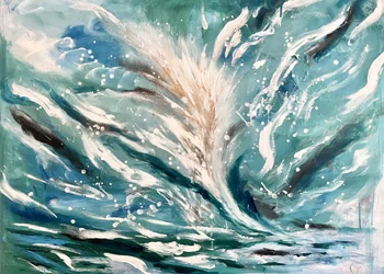 Dynamische oceaansplash