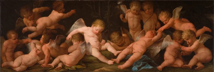 Cherubs aan het spelen