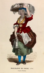 Een crèmehandelaar in 1774 - privécollectie