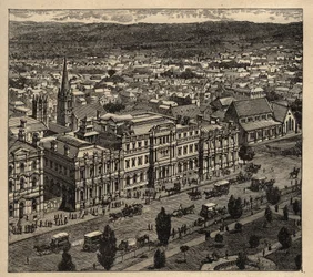 Adelaide - Australië - 1890 - gravure 1890