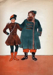Anonieme illustratie voor "Les deux Nigauds" geschreven door de Gravin van Segur, 20e eeuw (prent)
