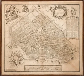 Kaart van de stad Ferrara
