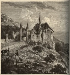 Kasteel van Montet - Vandoeuvre-les-Nancy - Lotharingen - gravure in 