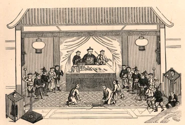 Christenvervolging: voorbereidingen voor het martelaarschap van de Franse missionarispriester Augustus Chapdelaine (1814-1856) in Sy-lin-hien (Sy lin hien) in China op 27 februari