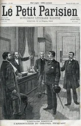 Dreyfus-zaak, in 1898, de arrestatie van Luitenant-Kolonel Georges Picquart (1854-1914). In 
