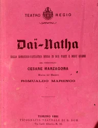 Eerste pagina van bladmuziek Dai-Natha, ballet door Romualdo Marenco