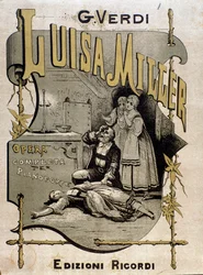 Frontispice van de partituur van Luisa Miller, opera van Giuseppe Verdi