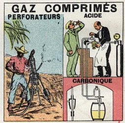 Gasdruk: gaspannen gebruikt voor persluchtboren en bij de bierproductie.