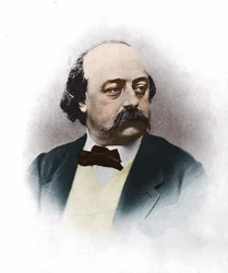 Gustave Flaubert (1821-1880), Franse schrijver, door Nadar.