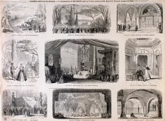 Illustraties voor Don Carlo, opera van Giuseppe Verdi
