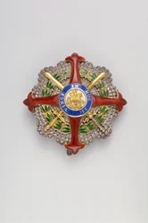 Koninkrijk der Beide Siciliën - Orde van Sint Joris van de Vereniging: plaquette van een ridder groot keten