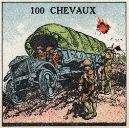 Mechanische tractie: militaire vrachtwagen tot 100 pk