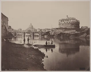 Panorama van de Tiber