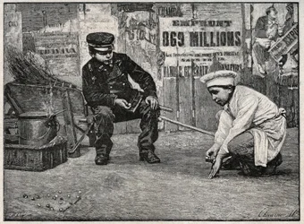 Part of Balls. Gravure uit het einde van de 19e eeuw. Privécollectie.