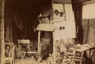 Foto uit een persoonlijk album van een infanterieluitenant tijdens de eerste maanden van de Eerste Wereldoorlog