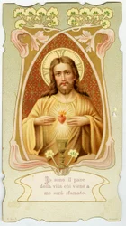Vrome afbeelding: Heilig Hart (chromolithografie)