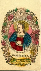 Vrome afbeelding: Sint Philomena (Epinal prent)
